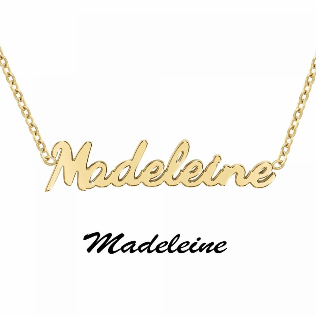 Collier Femme Athème - B2689-DORE-MADELEINE Acier Doré