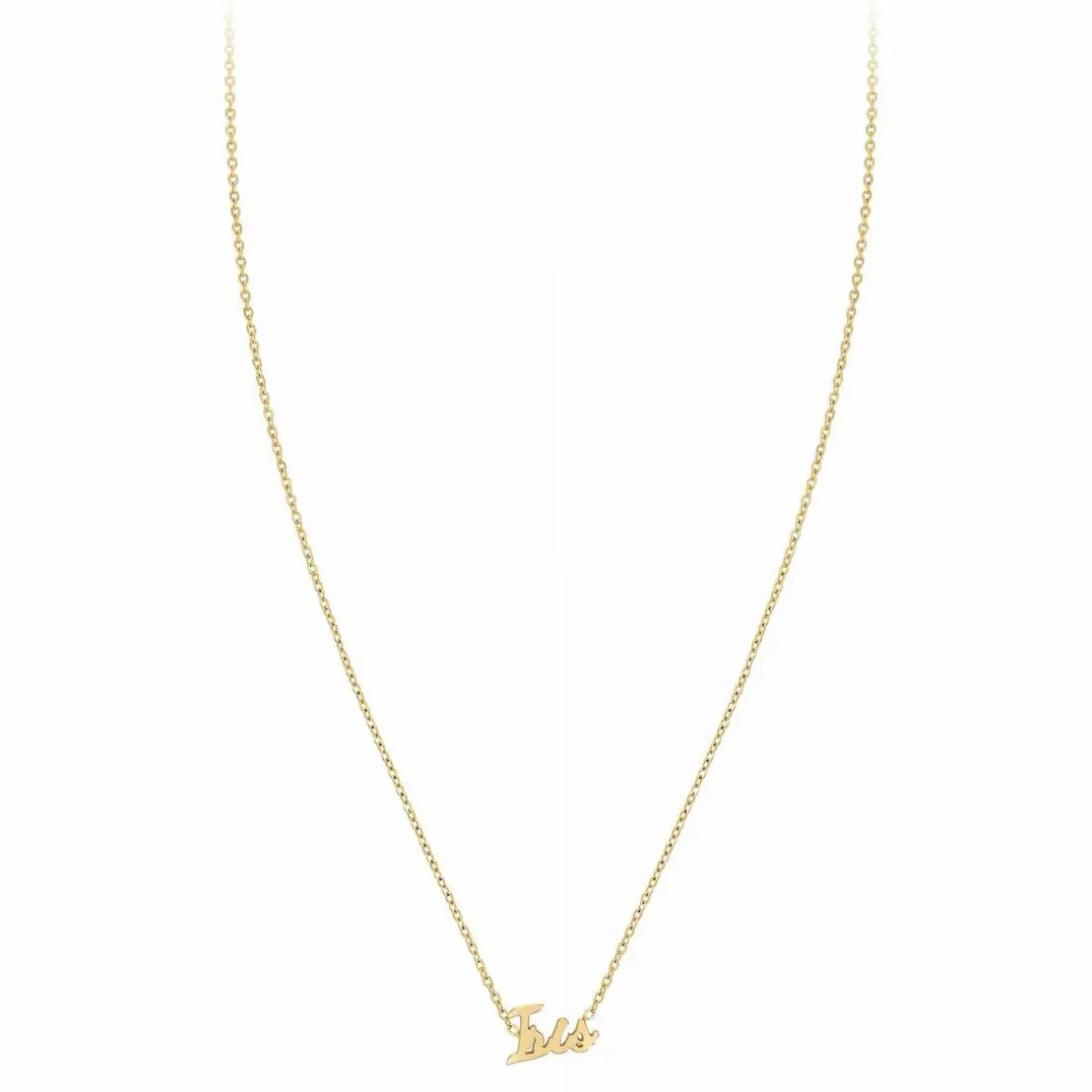 Collier Femme Athème - B2689-DORE-IRIS Acier Doré