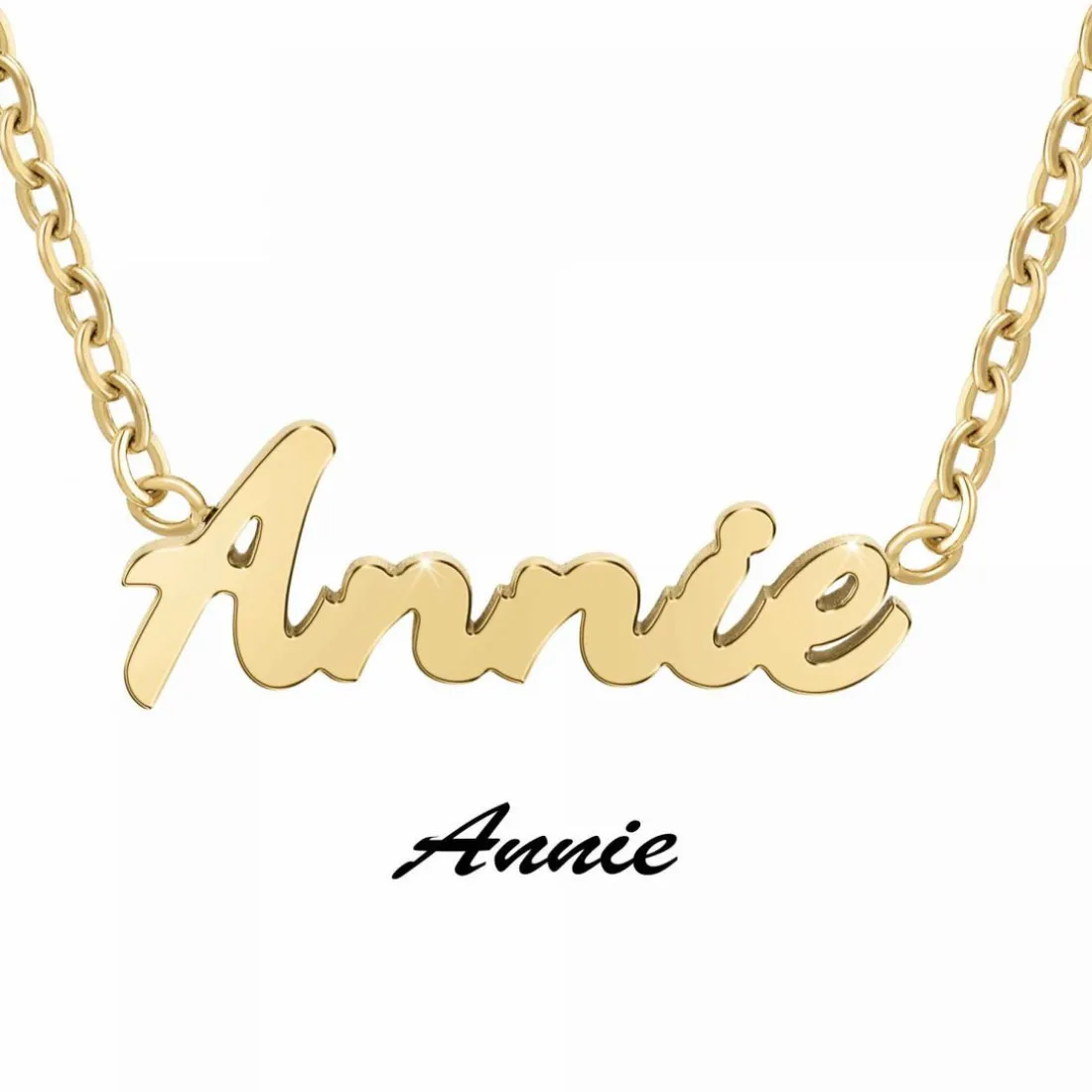 Collier Femme Athème - B2689-DORE-ANNIE Acier Doré