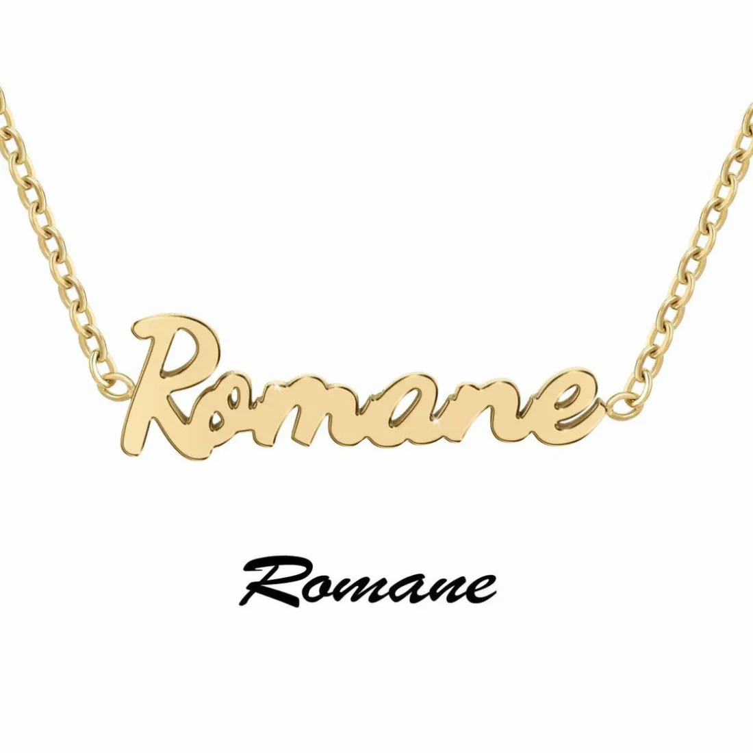 Collier Femme Athème - B2689-DORE-ROMANE Acier Doré