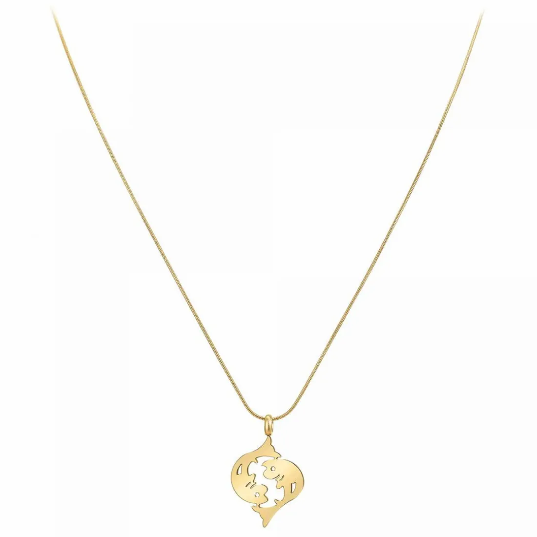 Collier Femme Athème - B2427-POISSON Acier Doré