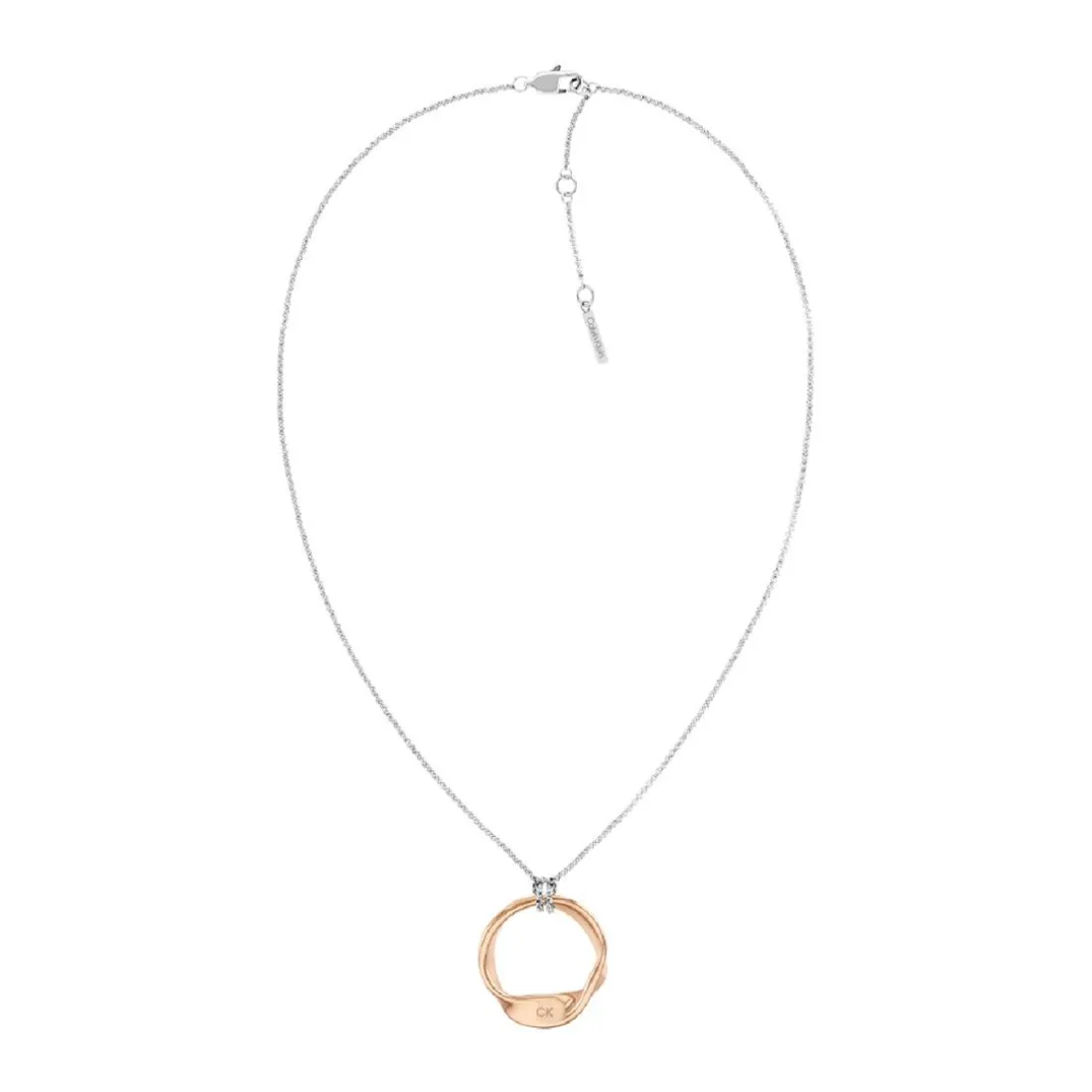 Collier Femme Calvin Klein Ethereal Metals - 35000580 Acier Argent, Doré rose
