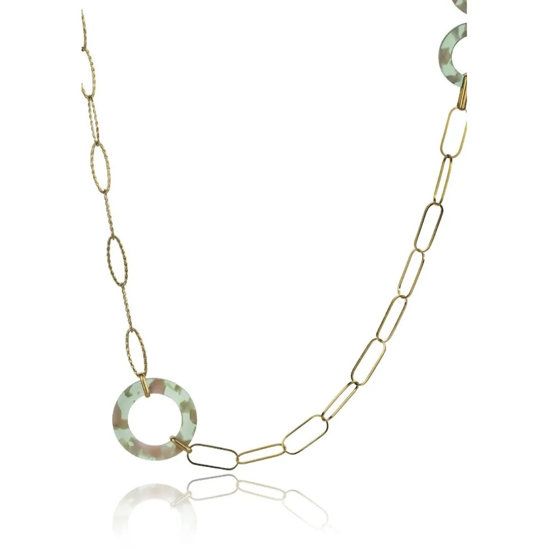 Collier femme Emily Westwood EWN23067G - Acier et acrylique Doré