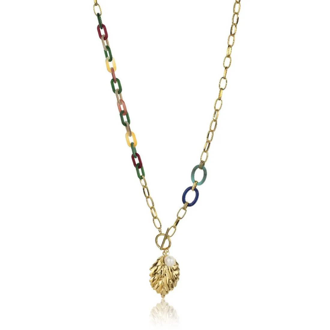 Collier femme Emily Westwood EWN23068G - Acier et acrylique Multicolore