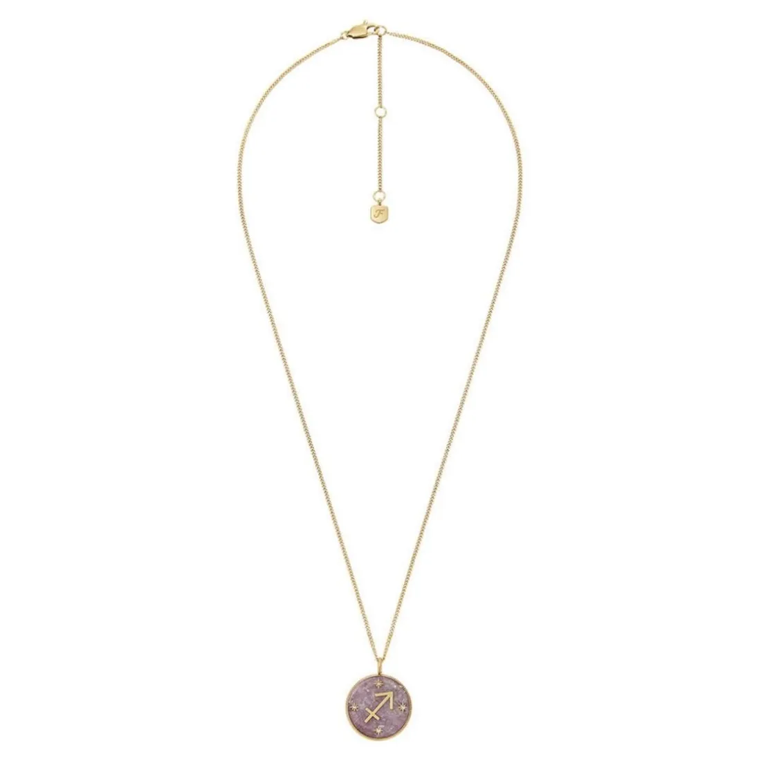Collier Femme Fossil Bijoux Signes du Zodiaque Sagittaire - JF04846710 Acier inoxydable