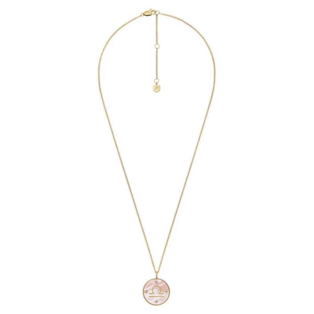Collier Femme Fossil Bijoux Signes du Zodiaque Balance - JF04844710 Acier inoxydable