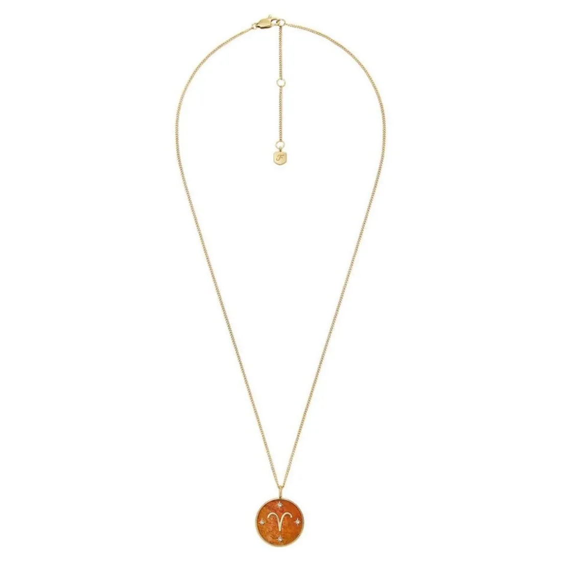 Collier Femme Fossil Bijoux Signes du Zodiaque Bélier - JF04838710 Acier inoxydable