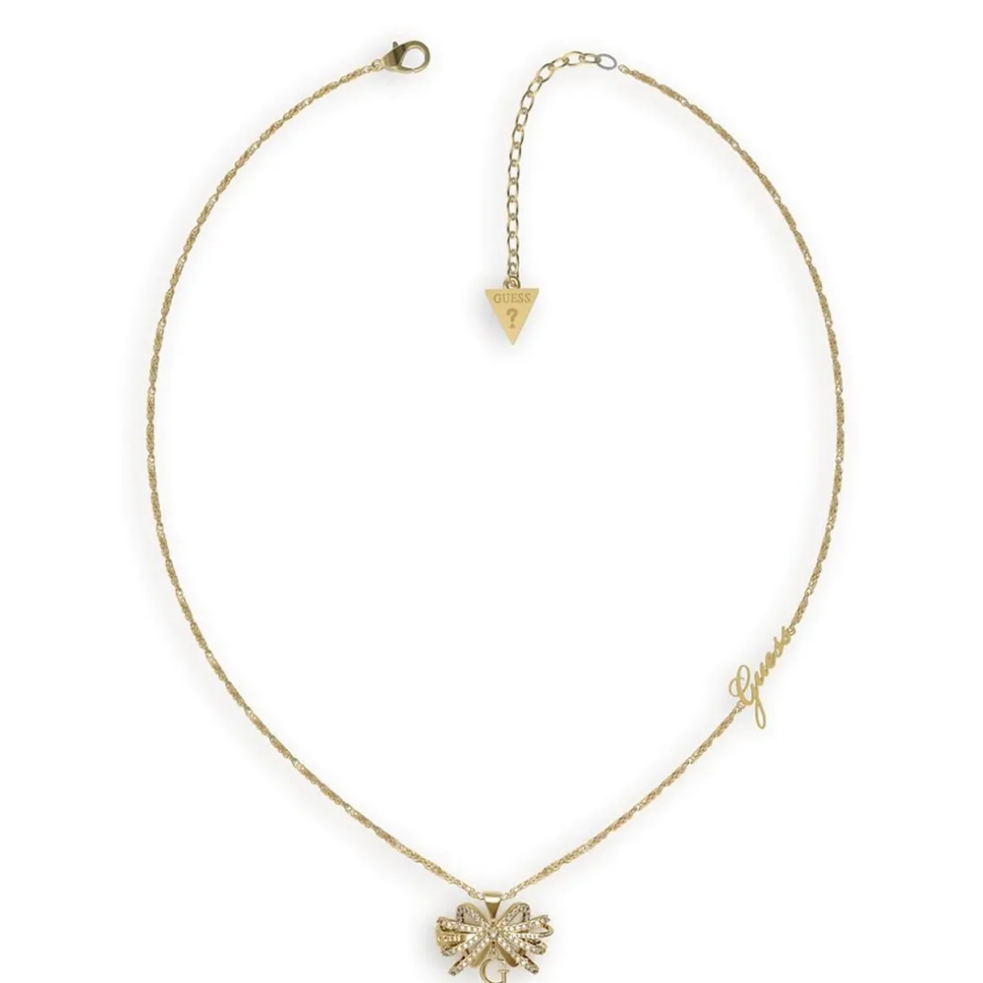 Collier Femme Guess Bijoux - A-BOW YOU JUBN01501JWYG Acier Doré