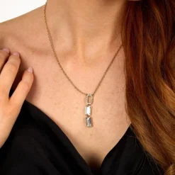 Collier Femme Karl Lagerfeld Stone - KLAYC08 Acier Doré