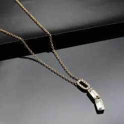 Collier Femme Karl Lagerfeld Stone - KLAYC08 Acier Doré
