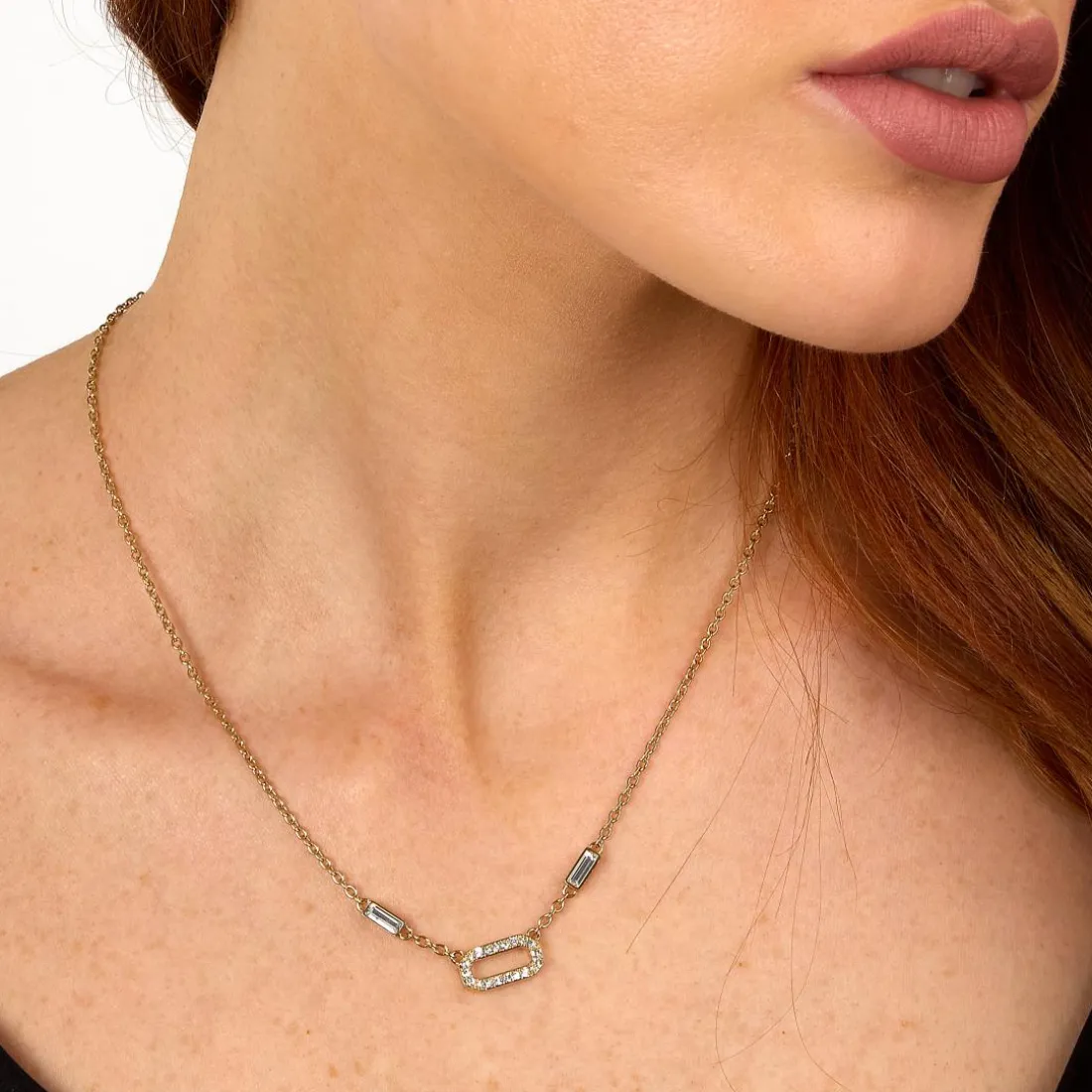 Collier Femme Karl Lagerfeld Stone - KLAYC10 Acier Doré