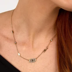 Collier Femme Karl Lagerfeld Stone - KLAYC09 Acier Doré