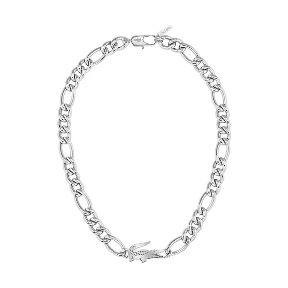 Collier Femme Lacoste Crocodile - 2040371 Acier Argent