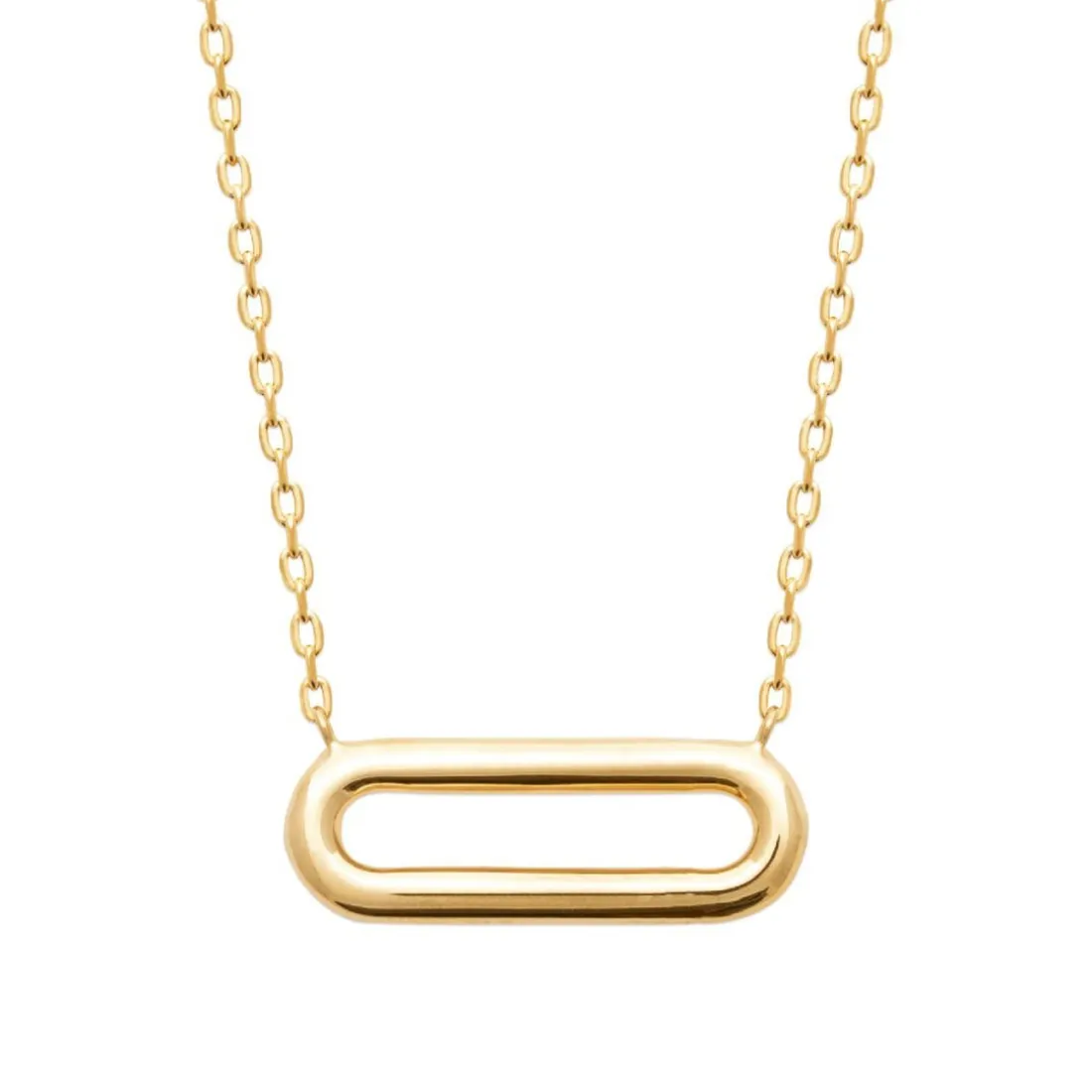 Collier femme maillon ovale plaqué or Maison de la Bijouterie UYZWUV45