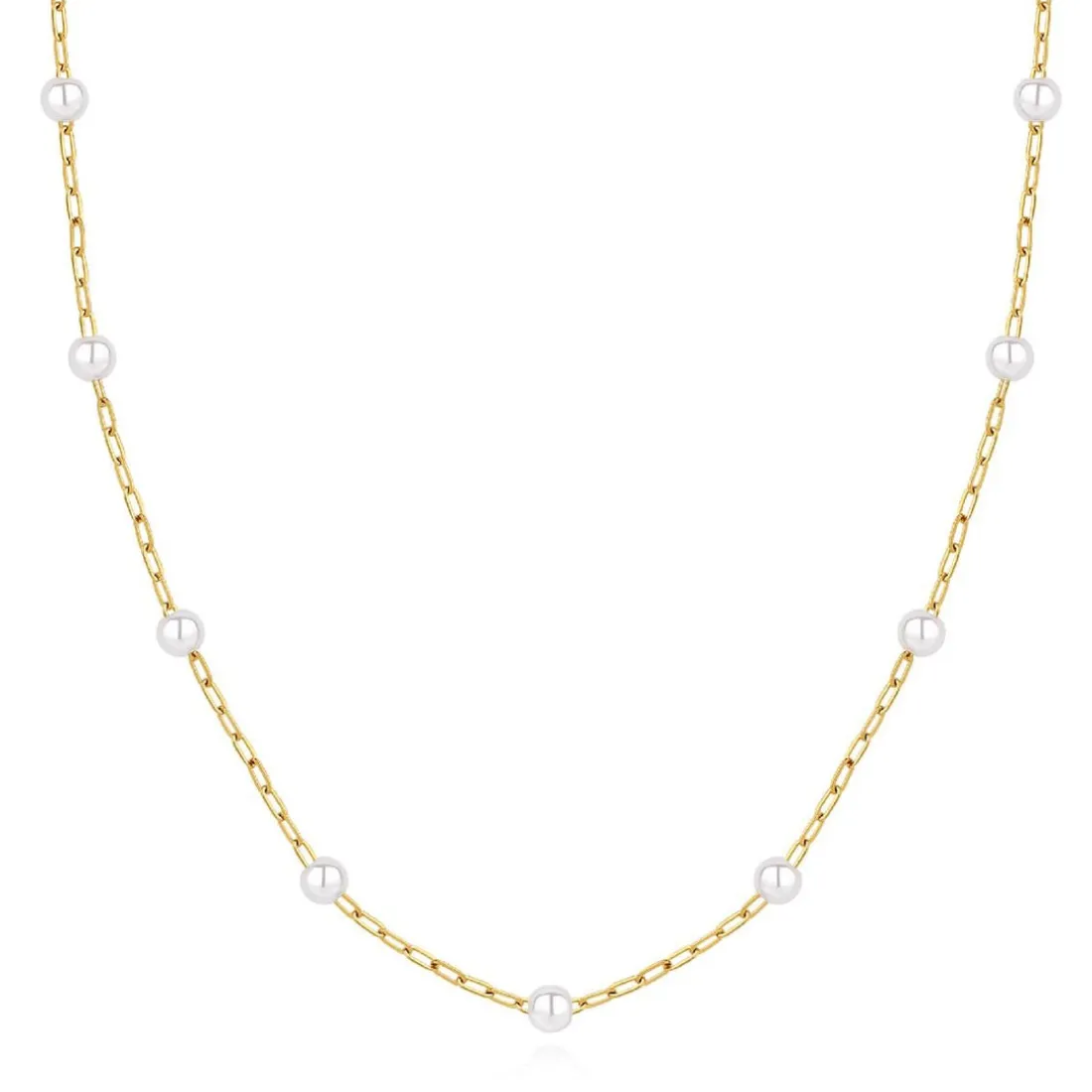 Collier Femme Pixies Bijoux - PNS0015-1PRL Acier Blanc