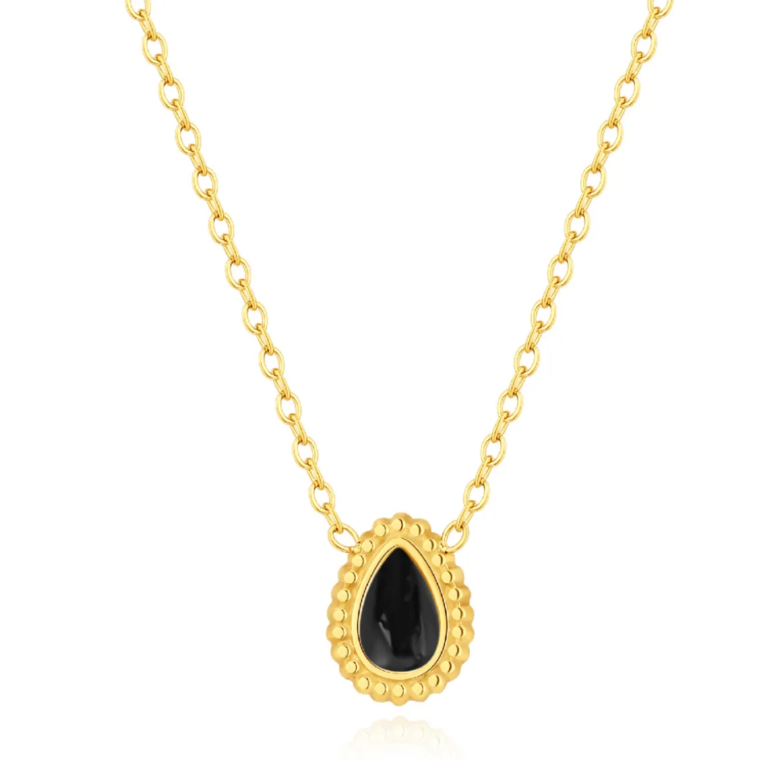 Collier Femme Pixies Bijoux - PNS0019-1BKO Acier Noir