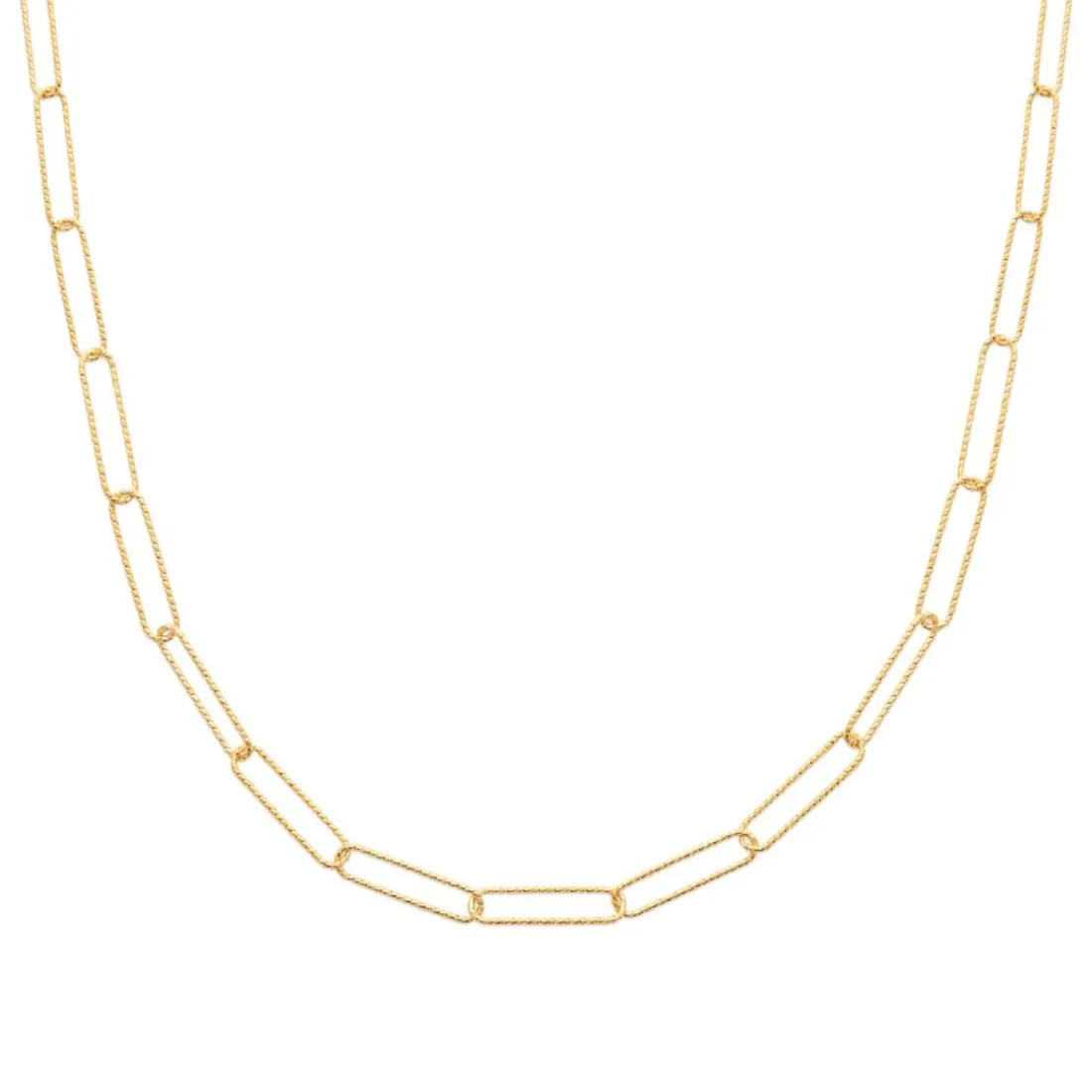 Collier femme plaqué or 5,5 mm maillons - UYZWVW45