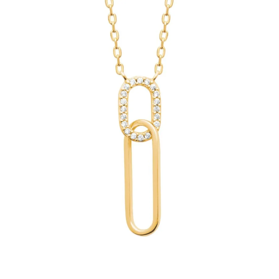 Collier femme plaqué or - UW33Y045