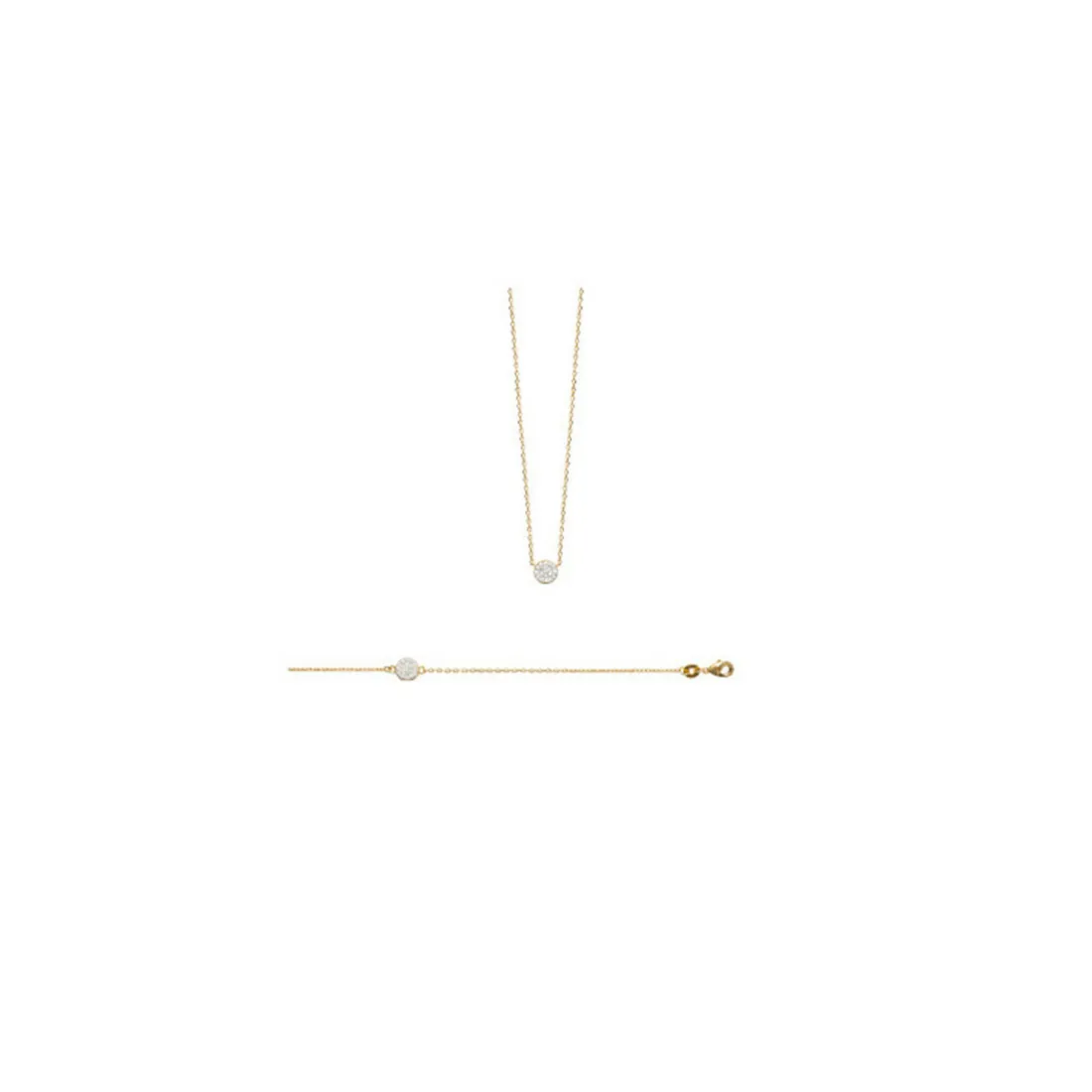 Collier femme plaqué or - UWZ45Y45