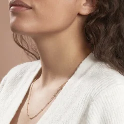 Collier femme plaqué or - YU0UW345