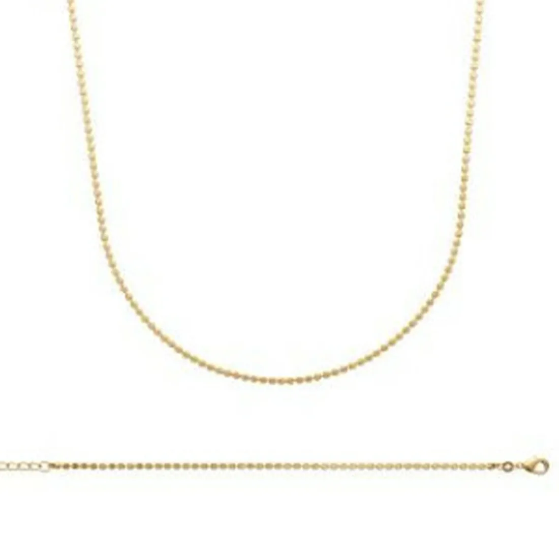 Collier femme plaqué or - YU0U5545