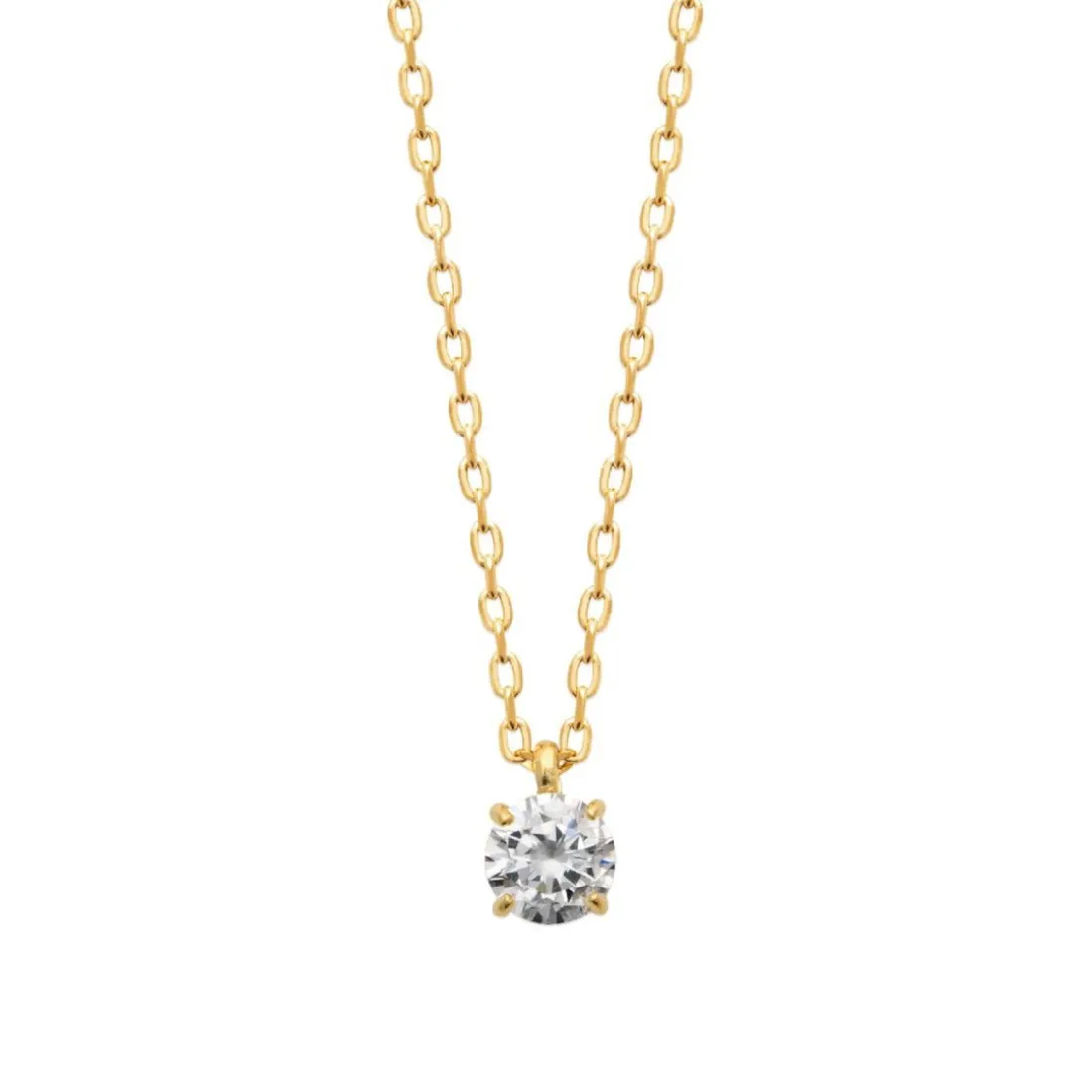 Collier Femme plaqué or oxyde de zirconium 5mm Maison de la Bijouterie UW30W545