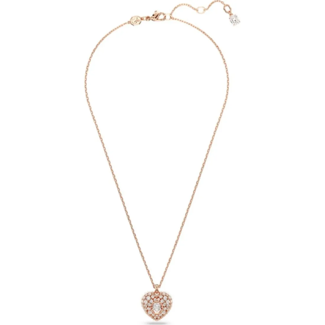 Collier Femme Swarovski Hyperbola Heart Wh - 5680402 rose,doré