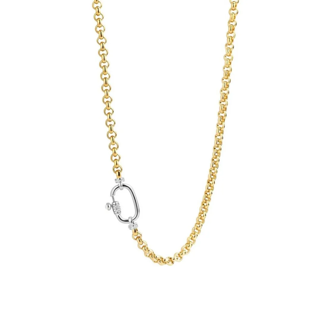 Collier Femme Ti Sento 3958ZY-48 - Argent, plaqué or