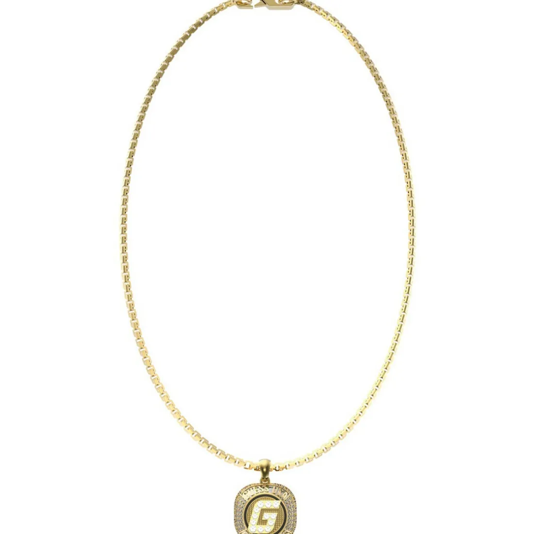Collier homme JUMN01368JWYG Champions Acier Doré