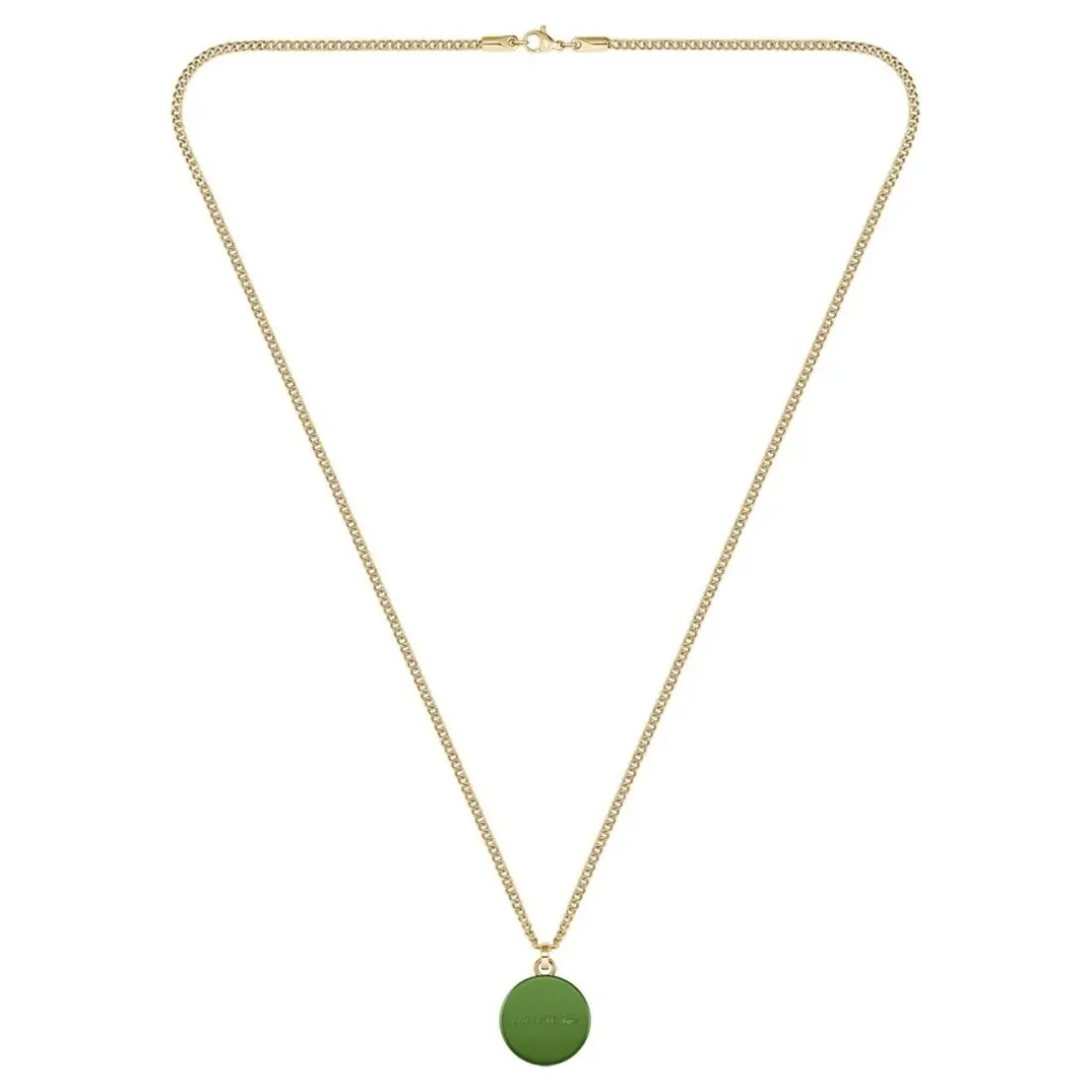 Collier Homme Lacoste Vigor - 2040448 Acier Doré, Vert