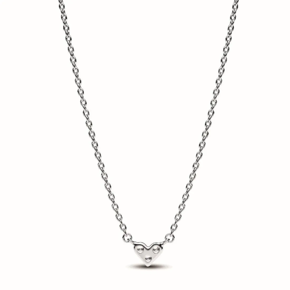Collier Pandora Timeless - Cœur Trois Pierres en Argent 925/1000