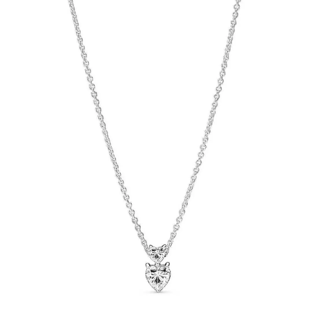 Collier avec Pendentif Pandora Timeless - Double Cœur Scintillant