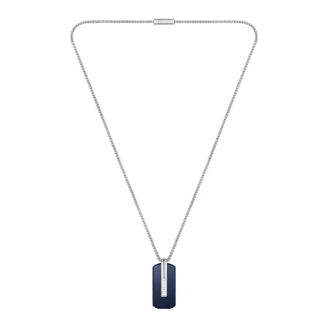 Collier Boss Bijoux Homme avec Pendentif Bleu