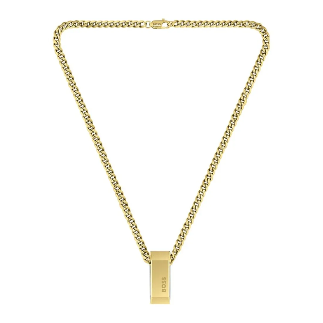 Collier Boss Bijoux Homme en Acier Doré