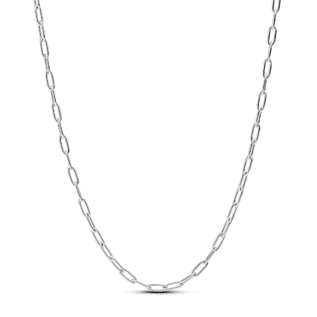 Collier Chaîne à Maillons Allongés Argent