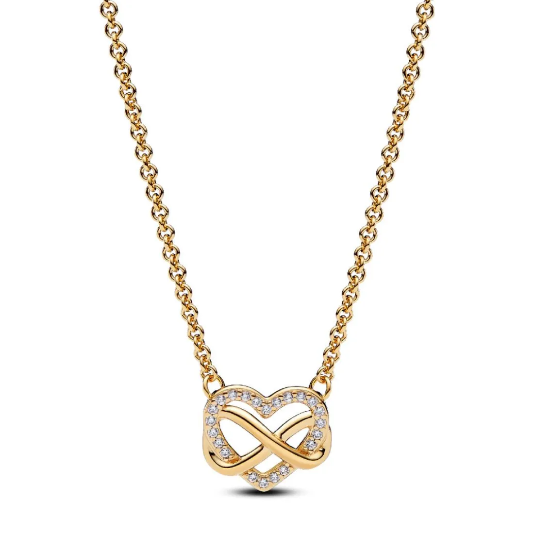 Collier Cœur de l’Infini Scintillant