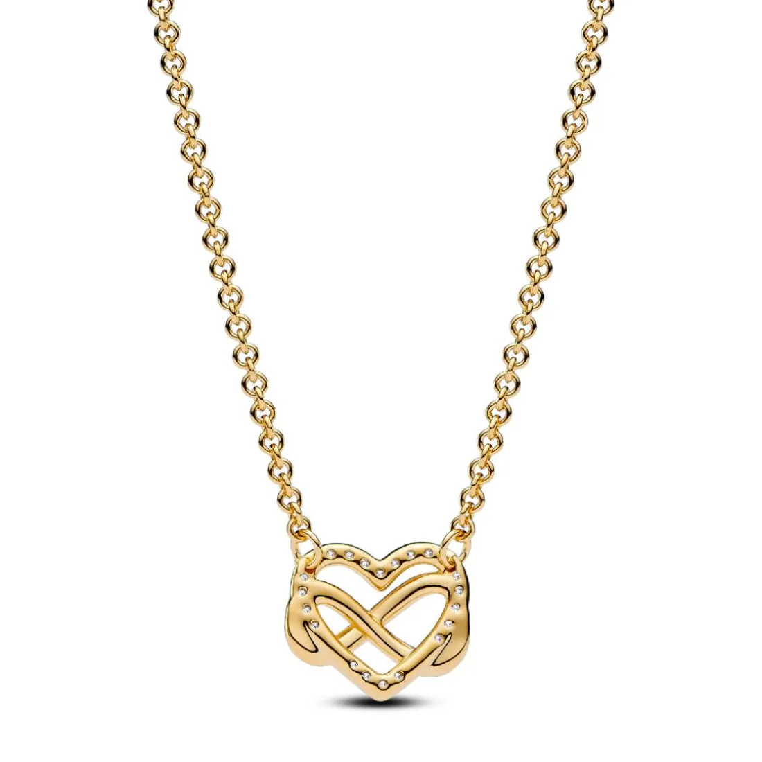 Collier Cœur de l’Infini Scintillant