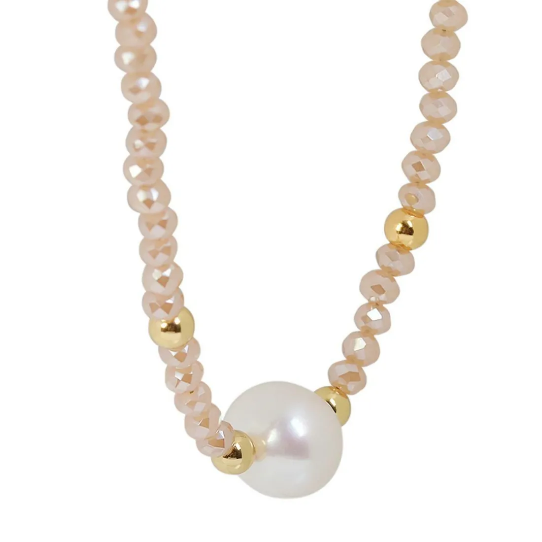 Collier et pendentif Femme Edforce 534-0116-N - Perle Doré