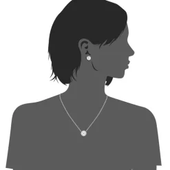 Collier et pendentif Femme Edforce 274-0036-S - Acier Argenté