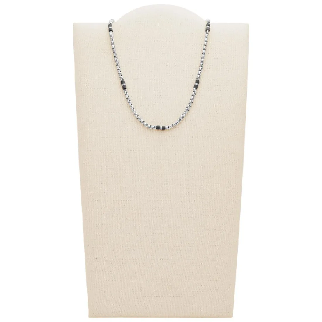 Collier et pendentif Fossil JF03314040 - MENS DRESS Acier Argenté Homme