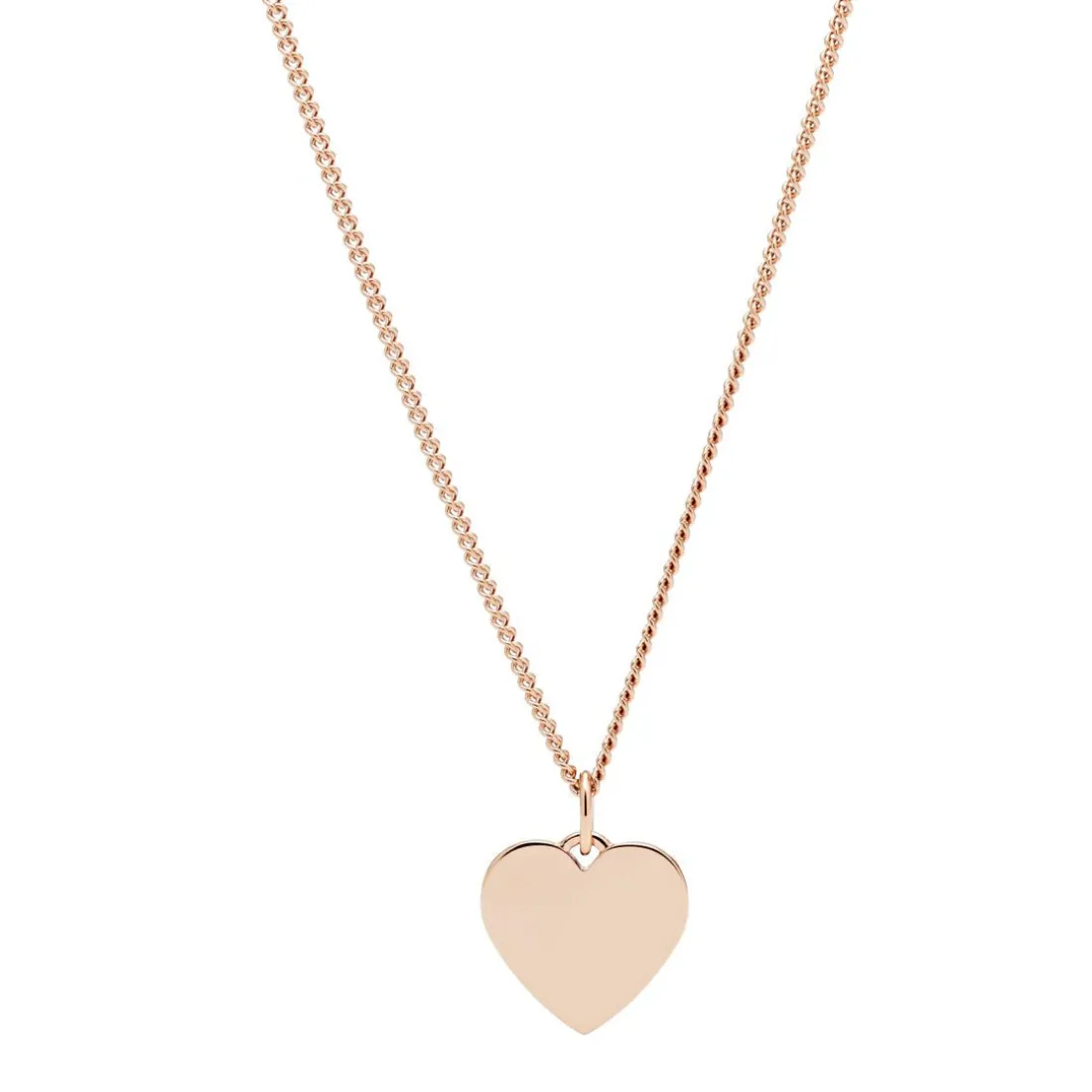 Collier et pendentif Fossil Vintage Iconic JF03021791 - Collier et pendentif Acier Doré Rose Femme