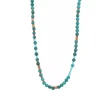 Collier et pendentif Les Interchangeables A59296 - Sautoir Bobo Chic Bleu Gris Femme