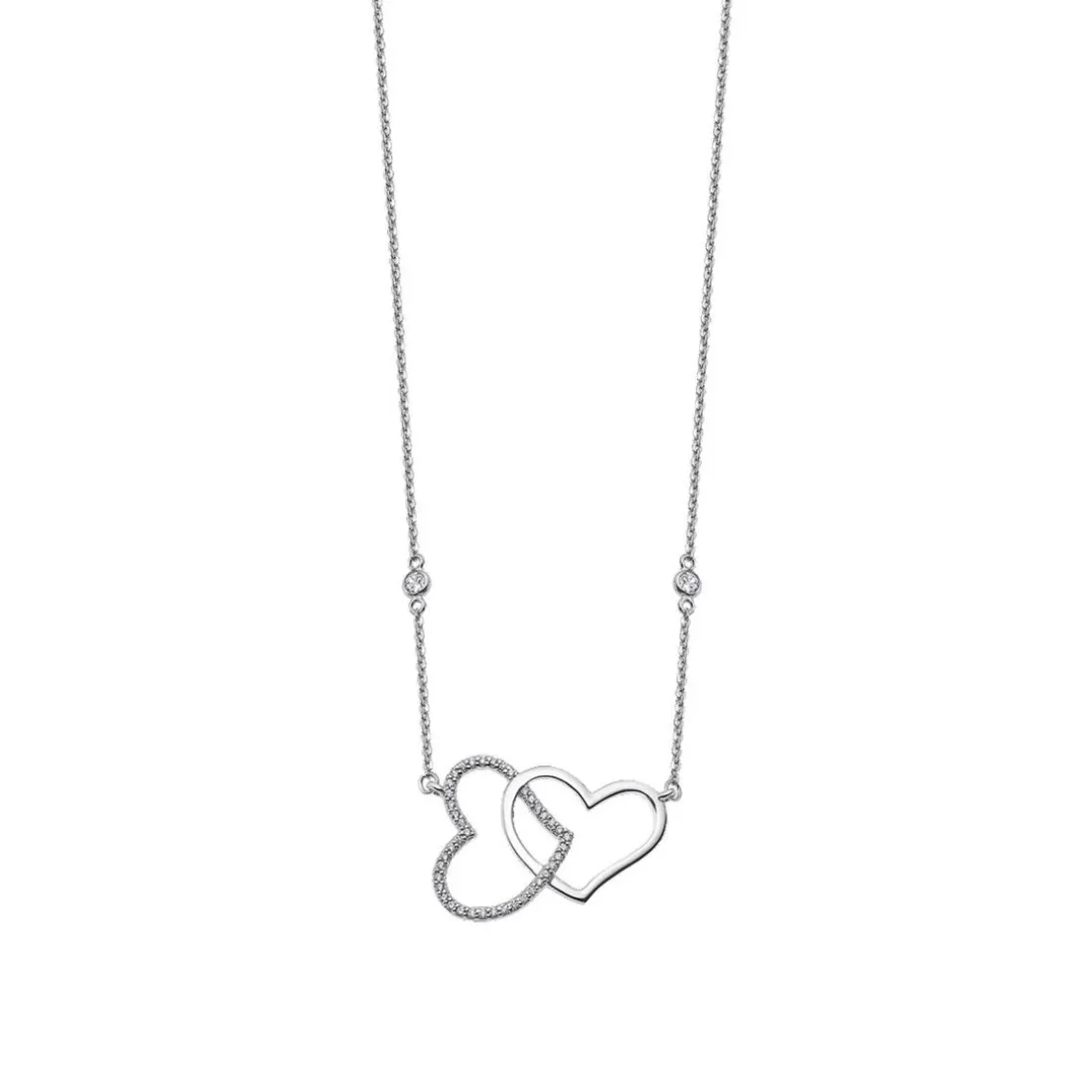 Collier et pendentif Lotus Silver MOMENTS LP1818-1-1 - Collier et pendentif MOMENTS Argent Coeur Femme