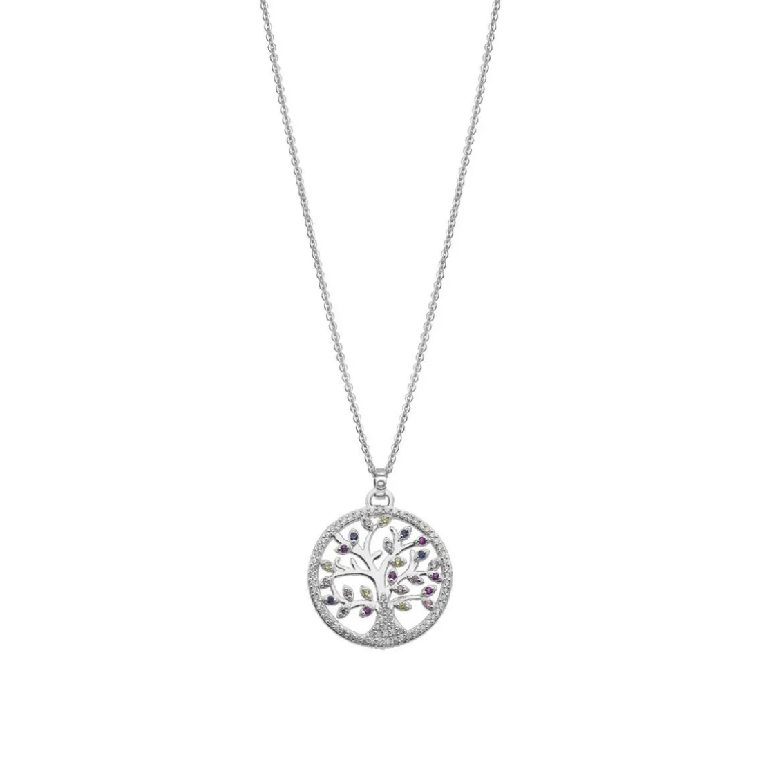 Collier et pendentif Lotus Silver Tree Of Life LP1896-1-1 - Collier et pendentif Argent Arbre De Vie Femme