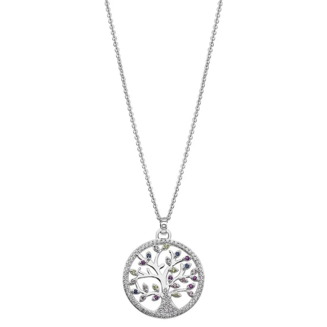 Collier et pendentif Lotus Silver Tree Of Life LP1896-1-1 - Collier et pendentif Argent Arbre De Vie Femme