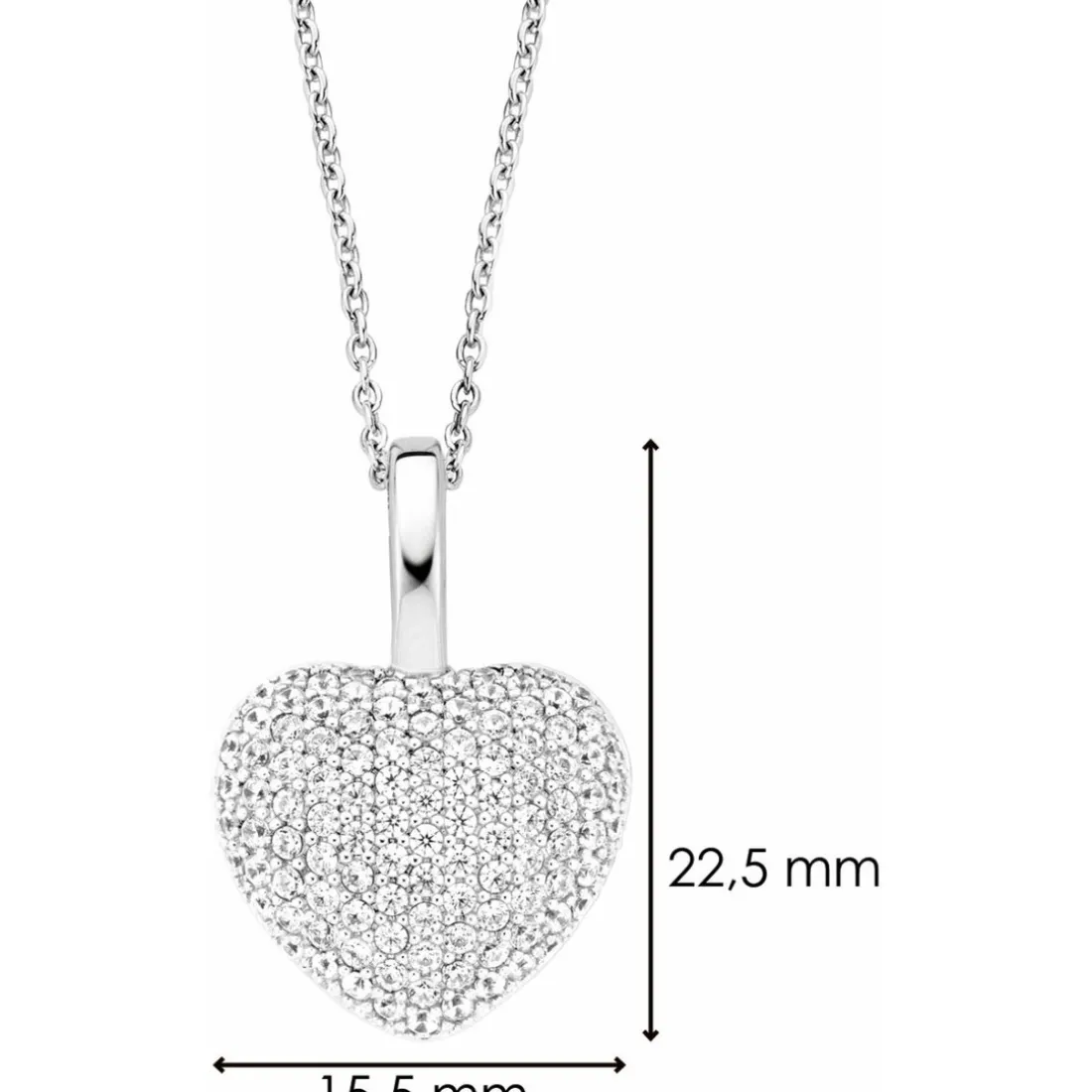 Collier et pendentif Ti Sento 6745ZI - Collier et pendentif Argent Cristaux Femme