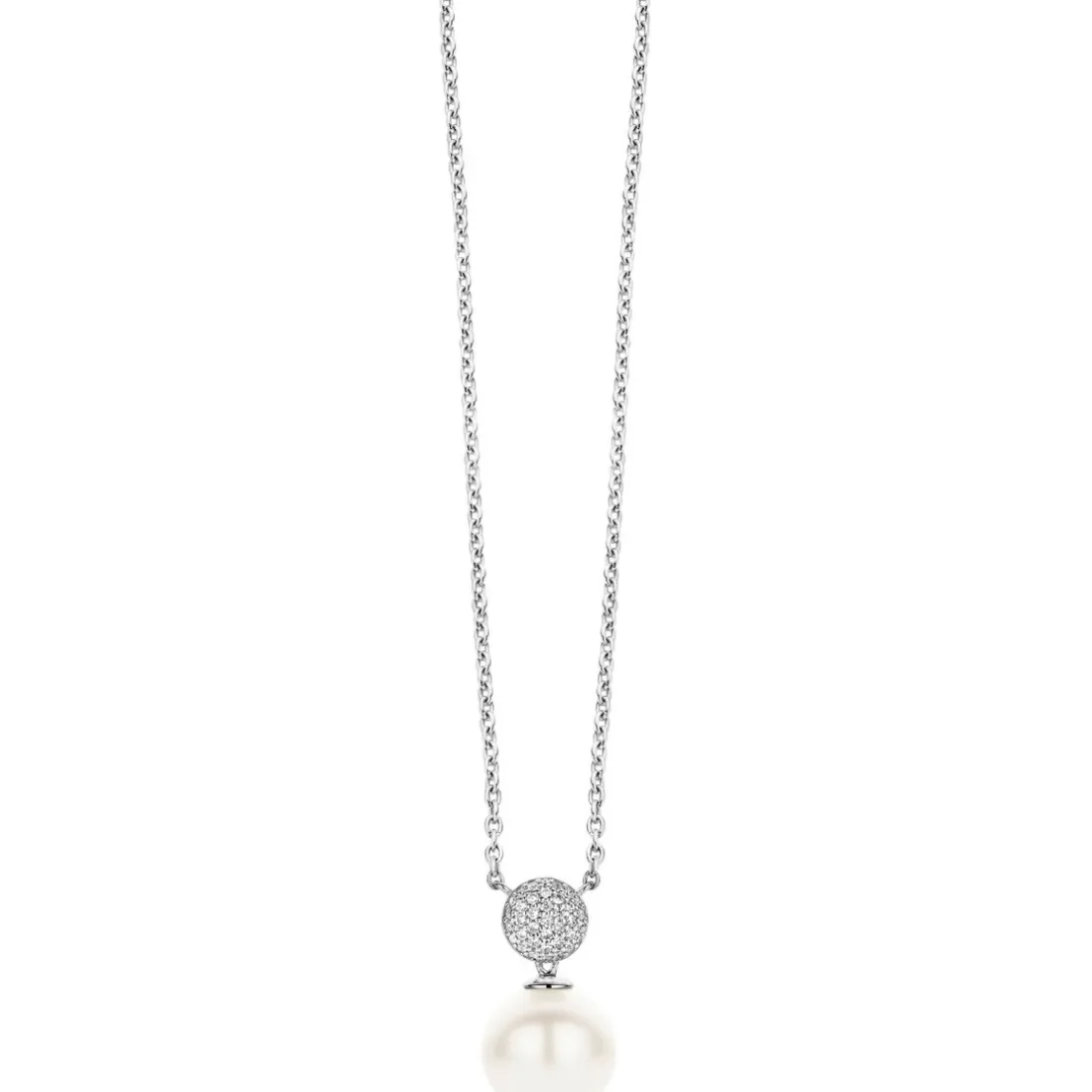 Collier et pendentif Ti Sento 3854PW-42 - Collier et pendentif Blanc Argent Femme