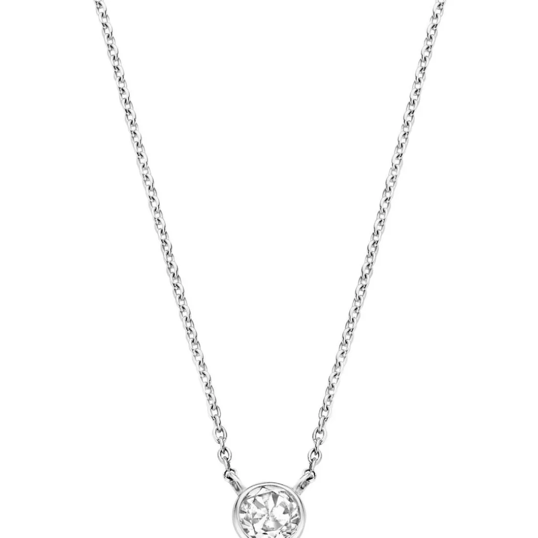 Collier et pendentif Ti Sento 3845ZI-42 - Collier et pendentif Argent Blanc Femme