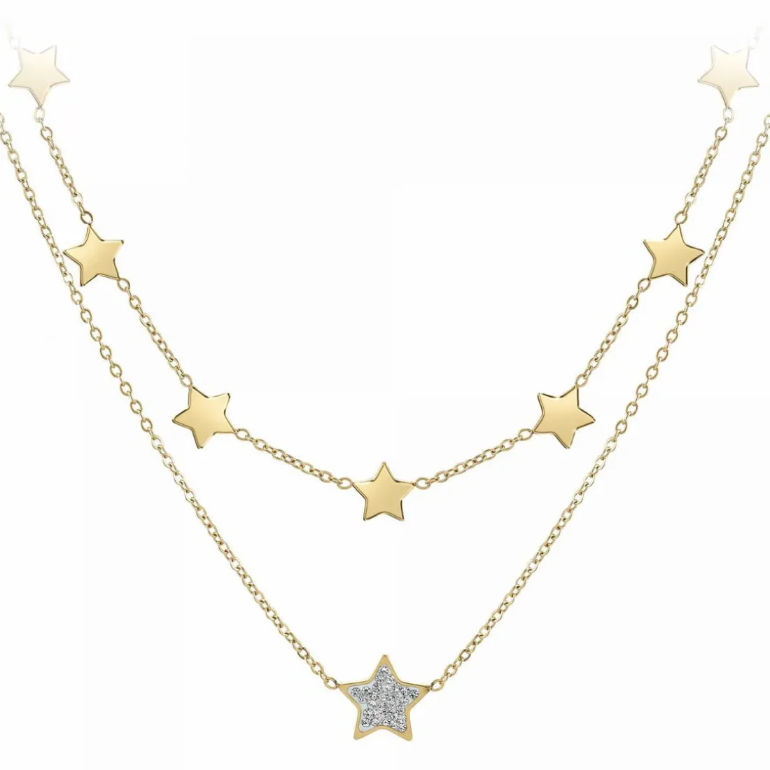 Collier femme Angèle M B2761-DORE - Acier Doré