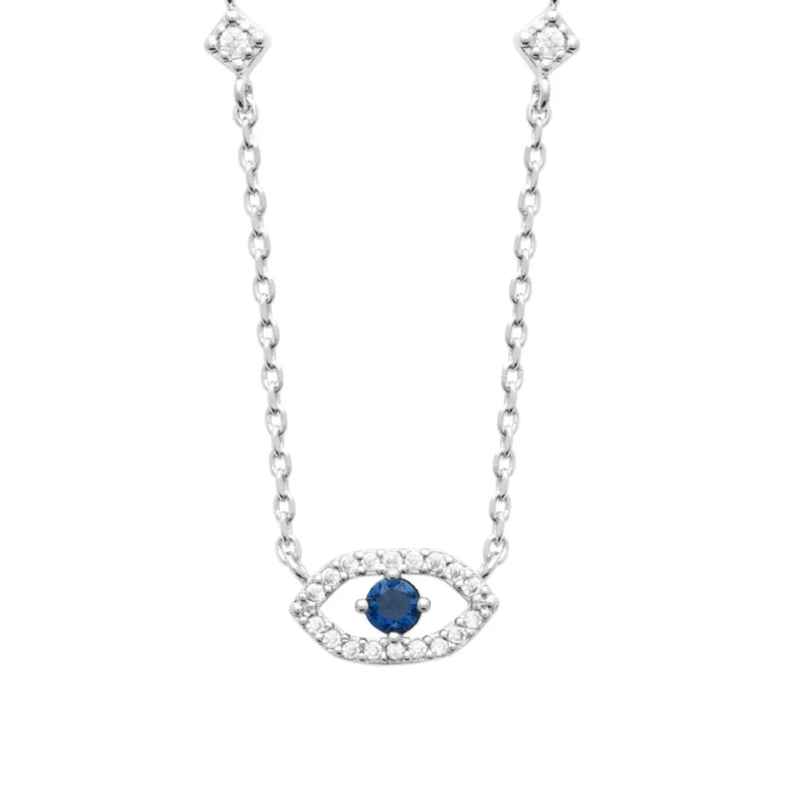 Collier femme argent œil fantaisie Maison de la Bijouterie VW3U5V45